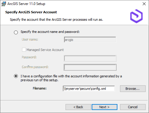 Import a server configuration file.